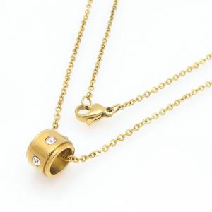 SS Gold-Plating Necklace - KN297496-TLA