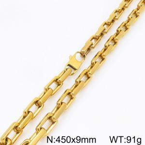 SS Gold-Plating Necklace - KN297510-Z