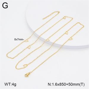 SS Gold-Plating Necklace - KN297769-NT