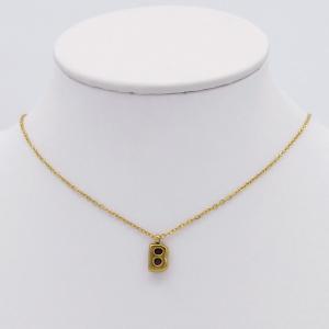 SS Gold-Plating Necklace - KN298077-HDJ