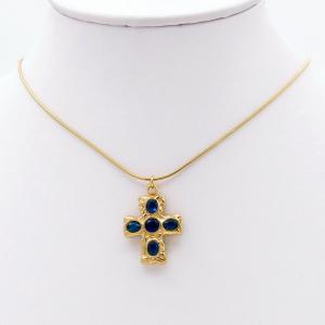 Stainless Steel Stone Necklace - KN298117-HR