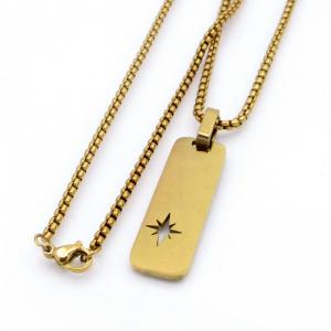 SS Gold-Plating Necklace - KN298190-XL