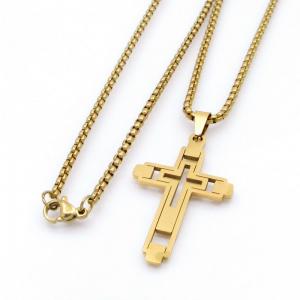 SS Gold-Plating Necklace - KN298211-XL