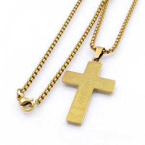 SS Gold-Plating Necklace - KN298217-XL