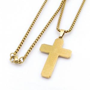 SS Gold-Plating Necklace - KN298218-XL