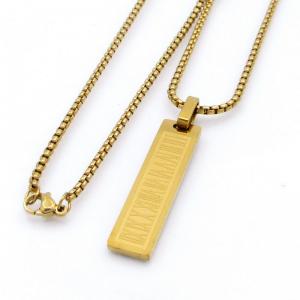 SS Gold-Plating Necklace - KN298238-XL