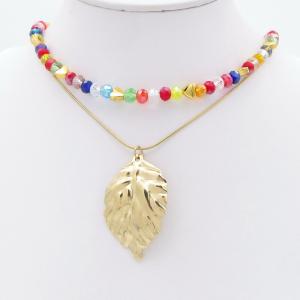SS Gold-Plating Necklace - KN298260-SP