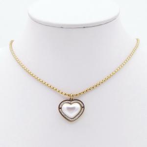 SS Gold-Plating Necklace - KN298264-SP