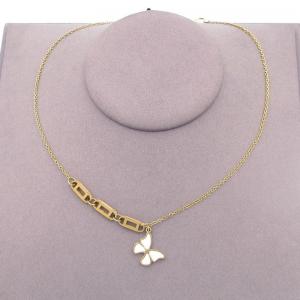 SS Gold-Plating Necklace - KN298266-SP