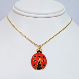 SS Gold-Plating Necklace - KN298549-SXSJ