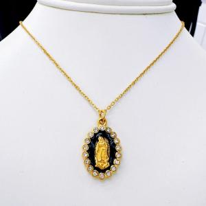SS Gold-Plating Necklace - KN298716-SXSJ