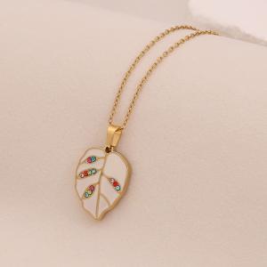 SS Gold-Plating Necklace - KN299035-SXSJ