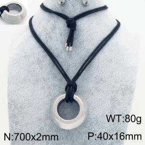 Stainless Steel Necklace - KN299133-GC