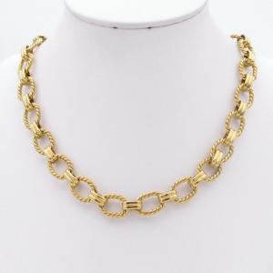SS Gold-Plating Necklace - KN299519-SP