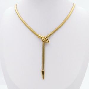 SS Gold-Plating Necklace - KN299521-SP