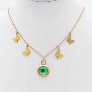 SS Gold-Plating Necklace - KN299522-SP