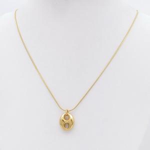 SS Gold-Plating Necklace - KN299646-HR