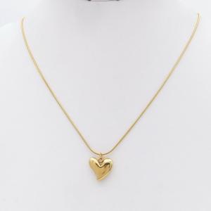 SS Gold-Plating Necklace - KN299648-HR