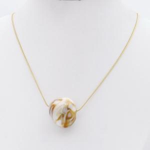 SS Gold-Plating Necklace - KN299650-HR
