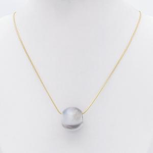 SS Gold-Plating Necklace - KN299652-HR