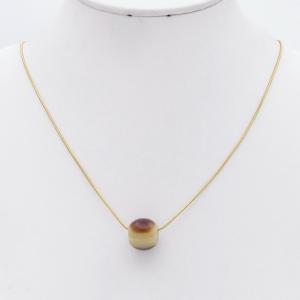 SS Gold-Plating Necklace - KN299654-HR