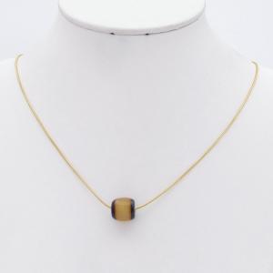 SS Gold-Plating Necklace - KN299656-HR