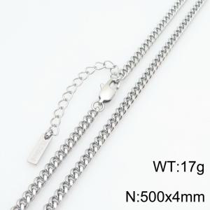Stainless Steel Necklace - KN299669-KFC