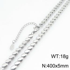 Stainless Steel Necklace - KN299682-ZJZL