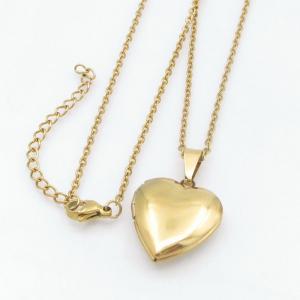 SS Gold-Plating Necklace - KN299982-TK