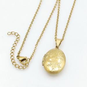 SS Gold-Plating Necklace - KN299986-TK