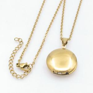 SS Gold-Plating Necklace - KN299991-TK