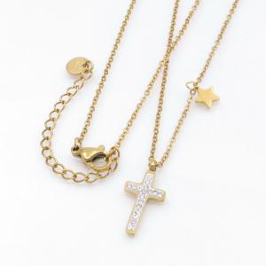 Stainless Steel Stone Necklace - KN300998-CX