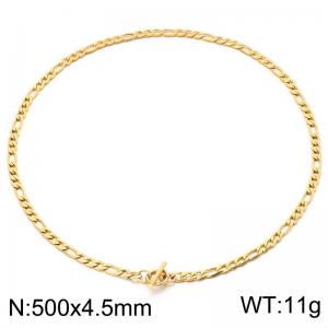SS Gold-Plating Necklace - KN302594-Z
