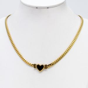 SS Gold-Plating Necklace - KN302809-CM