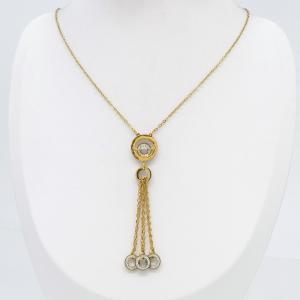 SS Gold-Plating Necklace - KN302822-CM