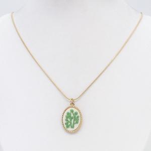 SS Gold-Plating Necklace - KN302844-HM