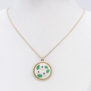 SS Gold-Plating Necklace - KN302851-HM