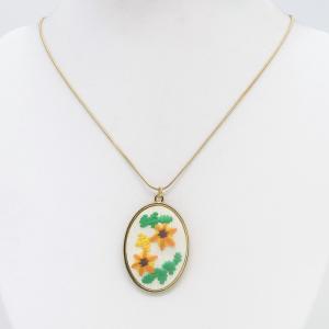 SS Gold-Plating Necklace - KN302858-HM