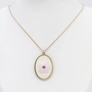 SS Gold-Plating Necklace - KN302859-HM