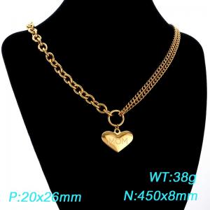 Stainless Steel Necklace - KN302998-Z