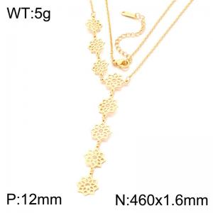 SS Copper-plating Necklace - KN303020-SP
