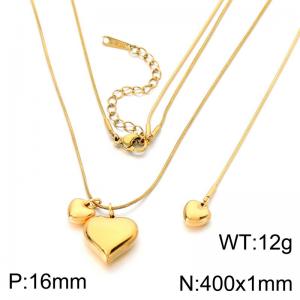 SS Copper-plating Necklace - KN303031-SP