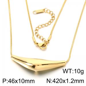 SS Copper-plating Necklace - KN303041-SP