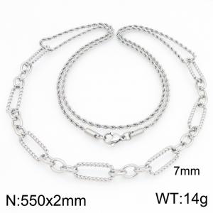 Stainless Steel Necklace - KN303044-Z
