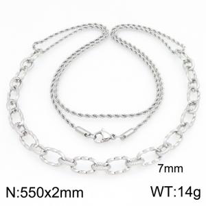 Stainless Steel Necklace - KN303048-Z