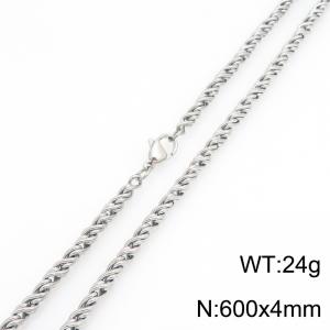 Stainless Steel Necklace - KN303136-Z