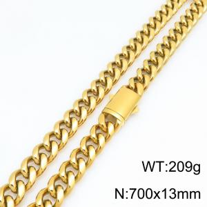 SS Gold-Plating Necklace - KN303238-ZLY