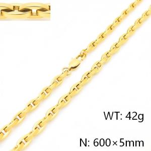 SS Gold-Plating Necklace - KN303242-KFC