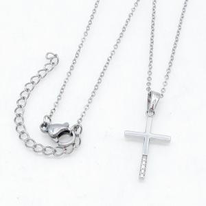 Stainless Steel Stone Necklace - KN303256-KD