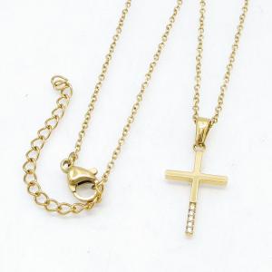 Stainless Steel Stone Necklace - KN303257-KD